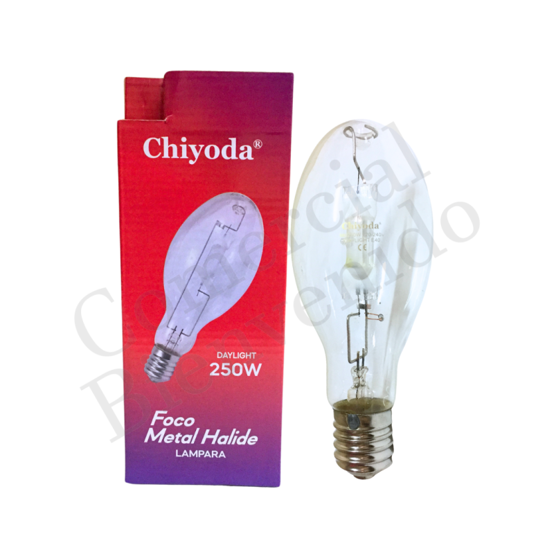 FOCO METAL HALIDE. 250W  220V E40 ED CHIYODA