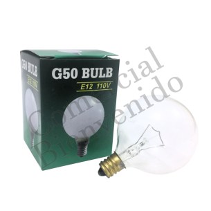 FOCO BOLA E-12 G50 25-120V CLARO 50MM  CBV