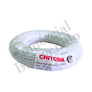 CABLE ASBESTO N° 18 100M.  BLANCO CHIYODA