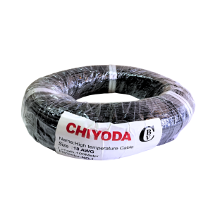 CABLE ASBESTO N° 18 100M.  NEGRO CHIYODA