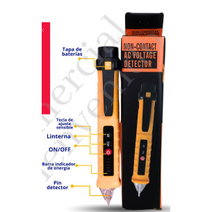 PROBADOR DECTETOR CORRIENTE. S/PILA  12V-220V