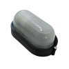 LAMPARA OVALADA METAL  NEGRA 409A S/MALL 60W CHIYODA
