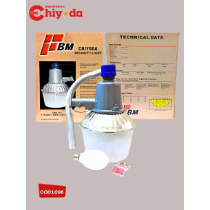 LUM.  MERCURIO.175W-110V C/BRAZO CHIYODA LUZ BLANCA