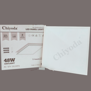 LED PANEL ,48W CALID 60X60 EMPOT. CUADRAD .85-285V 3.K  GRUESO CHIYODA