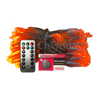 LED FOQUITOS  NARANJADO OLLNY STRING LIGHTS C/CL 18M