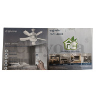 VENTILADORA CON FOCO LED 2 EN 1 3 VELOCIDADES C/CONT