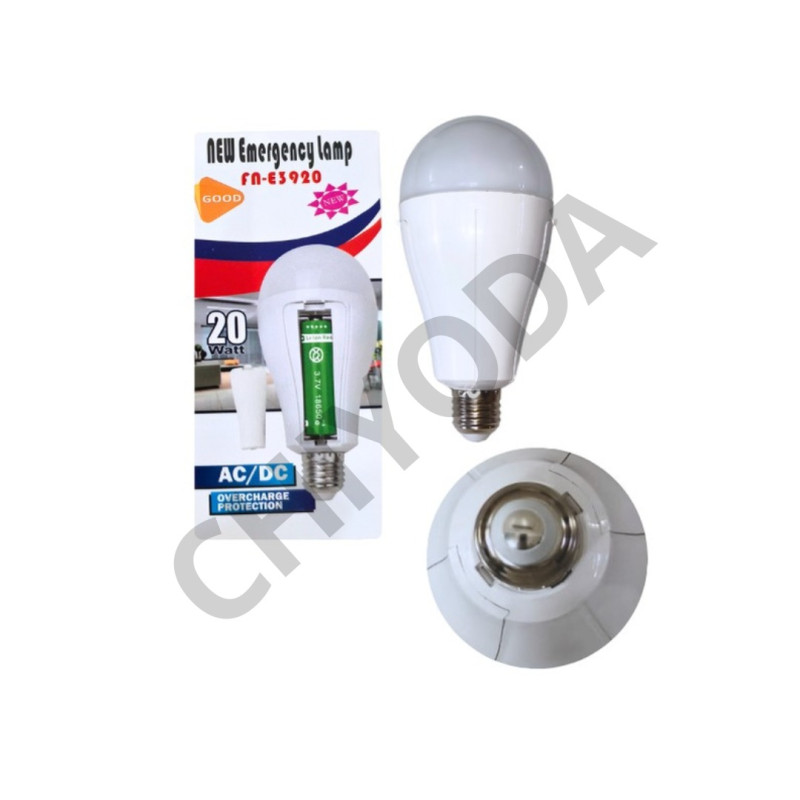 LED FOCO NORMAL EMERG E27 20W 85V-265V 1600MAH P920