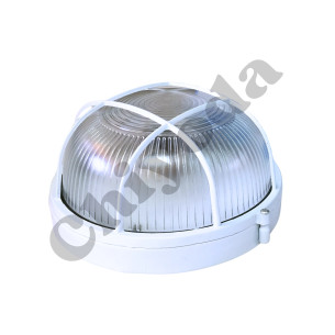 LAMPARA REDONDA VIDRIO 60W TRANSPT C/MALL MEDIA BLNC