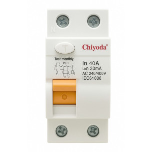 DIFERENCIA RCCB 2P -40A 30MA 240V/400V CHIYODA