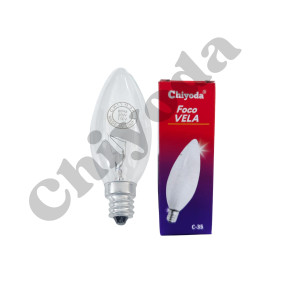 FOCO VELA E-12 C35 CLARO  20W-110V CHIYODA