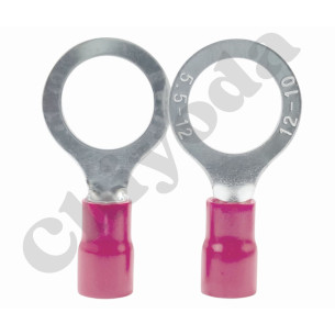 TERMINA AISLA. OJO RV5.5-12 (12-10) ROJO X 100 CHIYODA