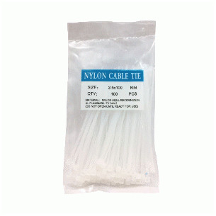 AMARRA PLASTICA 2.5MM-100MM C/CIENTO BLANCO