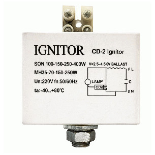 INYECTOR 2P  35W-400W / 220V MH SODIO CUADRADO PLS