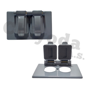 PLACA PARA INTEMPERIE 2/S. S1 BAQUELITA CHIYODA