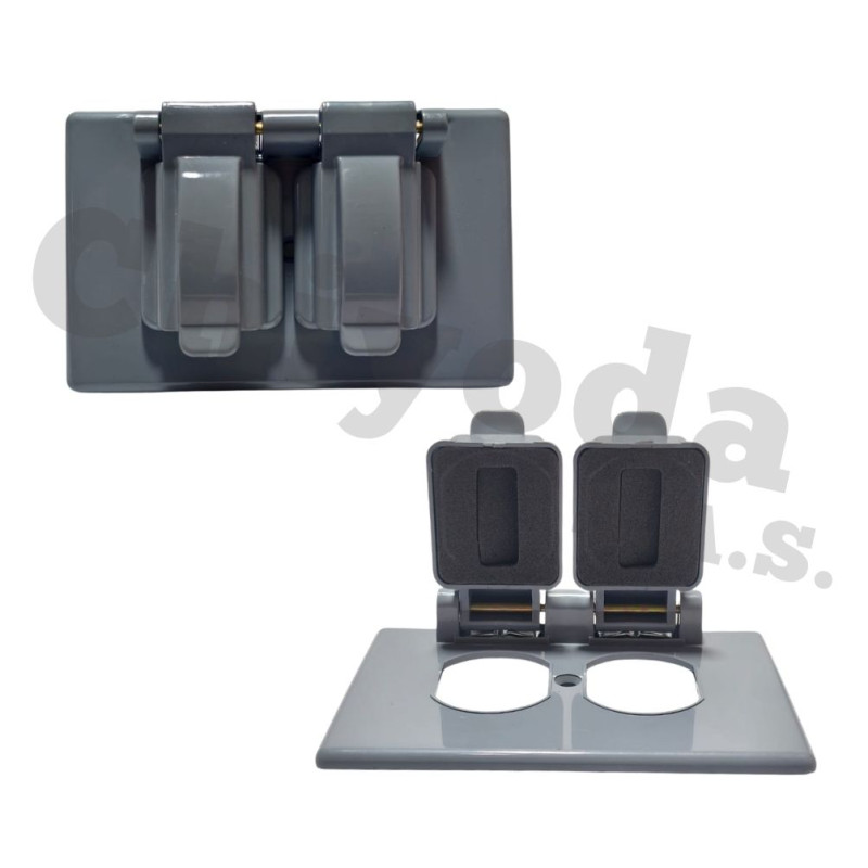 PLACA PARA INTEMPERIE 2/S. S1 BAQUELITA CHIYODA