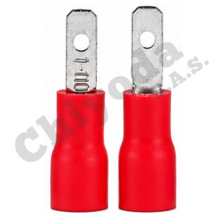 TERMINAL AISLA. MACHO PLANO MDD1.25 110 (22-16) ROJO CHIYODA