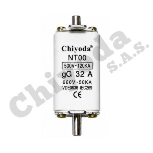 FUSIBLE NT00 GC  32A/500V-120KA VDE0636 IEC269 CHIYOda
