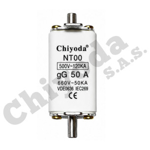 FUSIBLE NT00 GC  50A/500V-120KA VDE0636 IEC269 CHIYODA