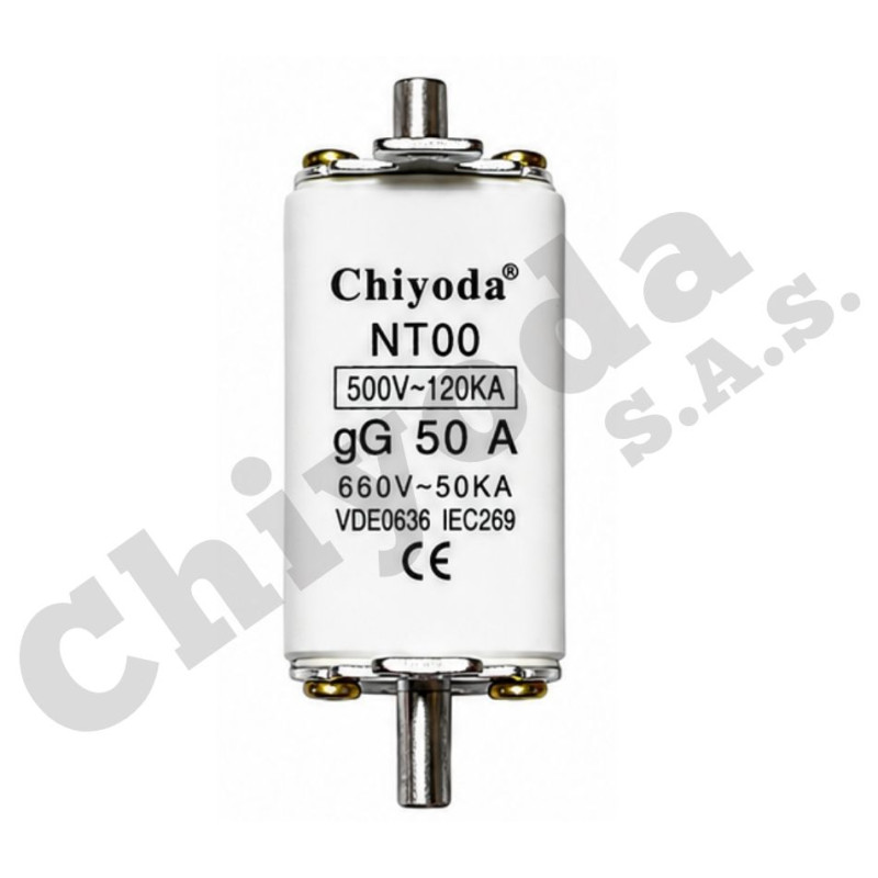 FUSIBLE NT00 GC  50A/500V-120KA VDE0636 IEC269 CHIYODA