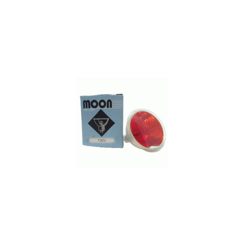 FOCO DICROI.  50W 120V ROJO (2PTO) C/TAPA MOON JCDR