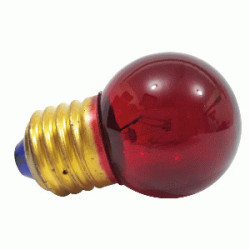 FOCO BOLA INTERMITENTE 508 E-27 (15W) 110V.ROJO