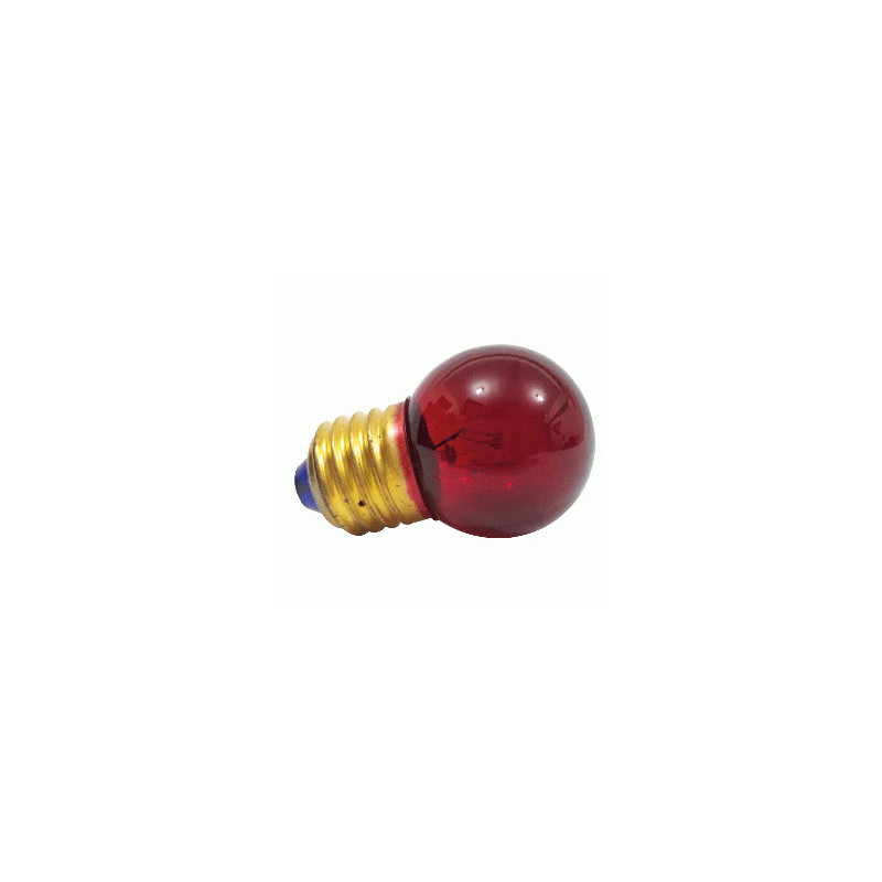 FOCO BOLA INTERMITENTE 508 E-27 (15W) 110V.ROJO