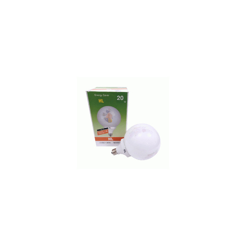 FOCO.AHORRADOR GLOBO DECORATI.20W-130V 3U HL (DY-GL)