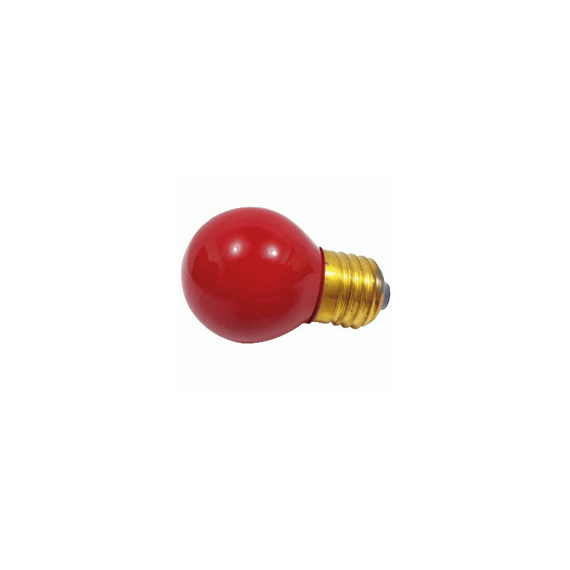 FOCO BOLA NORMAL E-27 25W ROJO GRANDE TW.