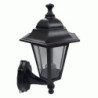 LAMPARA FAROL C/VIDRIO ZT-100 NEGRO