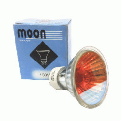 FOCO DICROI. 50W GU10 ROJO 130V C/TAPA MOON