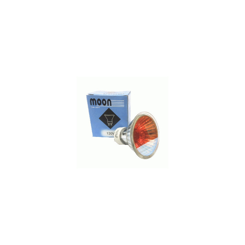 FOCO DICROICO 5OW-130V GU10 ROJO C/TAPA MOON