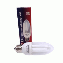 FOCO.  AHORRA   9W BLANC E27 120V 2U T/VELA CHIYOD C40 TW