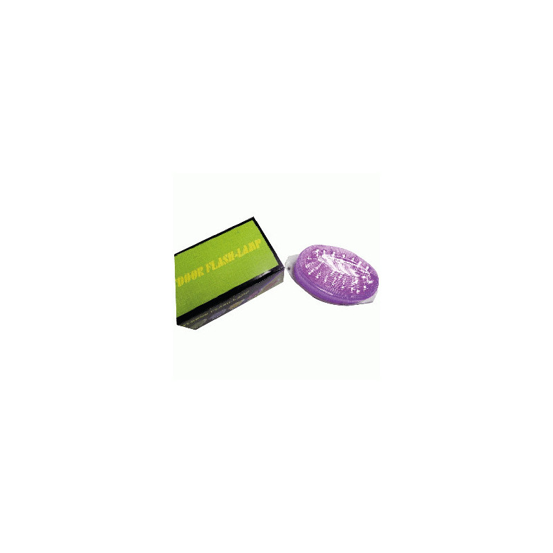 LED LAMPARA OVALADA FLASH. PURPURA 5-10W/110-220V