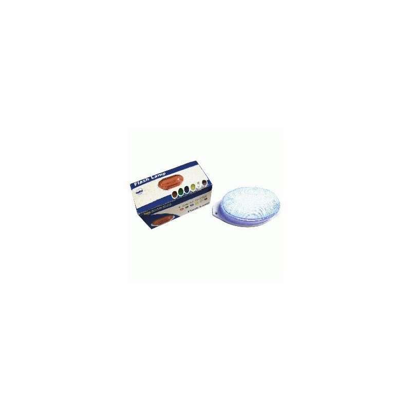 LED LAMPARA OVALADA FLASH. AZUL 5-10W/110-220V