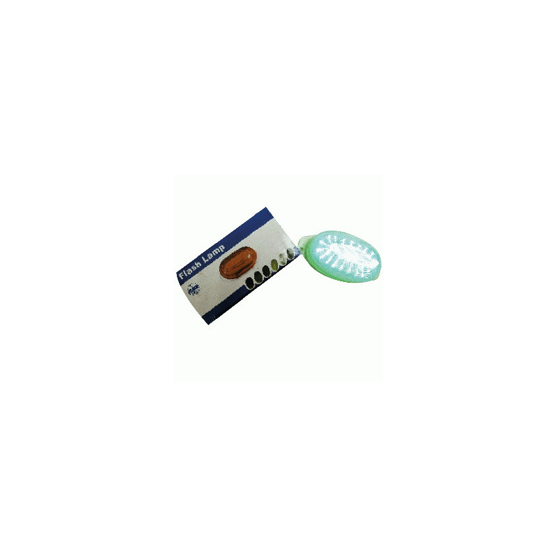 LED LAMPARA OVALADA FLASH. VERDE 5-10W/110-220V