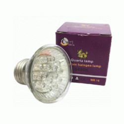 LED FOCO DICR. 1W  AZUL120V E27  (15 LEDS)AZUL MR16 TW