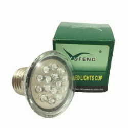 LED FOCO DICR. 1W V/COLOR 120V  E27 (15 LEDS) INTERMI. TW
