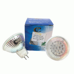LED FOCO DICR.  CALID 1W 120V 2PTS (20 LEDS) MR16 G5.3 TW