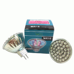 LED FOCO DICROICO  38 LEDS G5.3 MR16 S 110V BLANCO