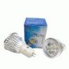 LED FOCO DICRO .3W   VERDE 2PTS 85-220V (3LED) 60 ALT/POT. MR16 G5.3 TW