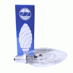 FOCO HALOGE. E-14 VELA 60W CLARO  (42W)-120V 925 TW