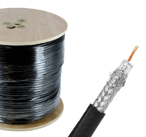 CABLE COAXIAL RG6 300 MTS.C/CARRETE NEGRO CHIYODA(2)